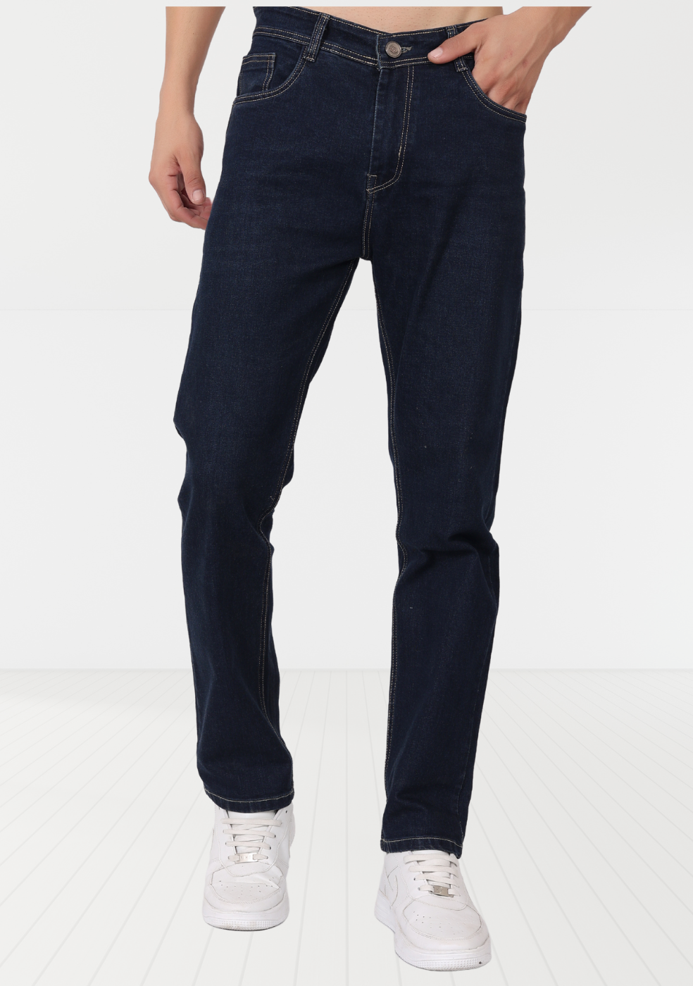 Regular Fit Denim Jeans For Men