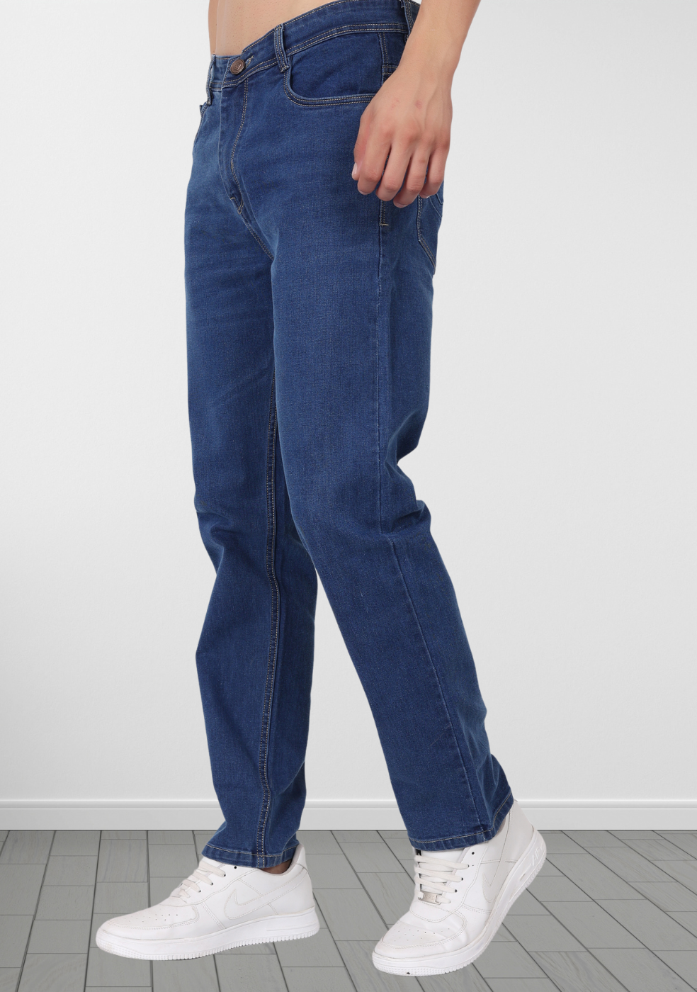 Regular Fit Denim Jeans For Men