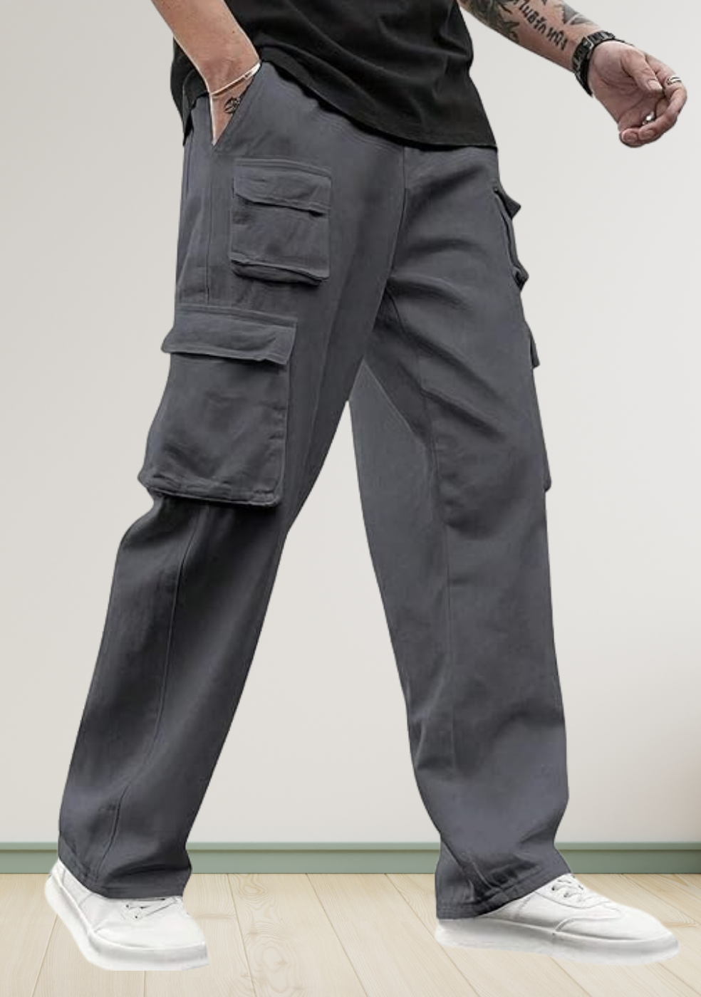 Men Cargo Pants Cotton