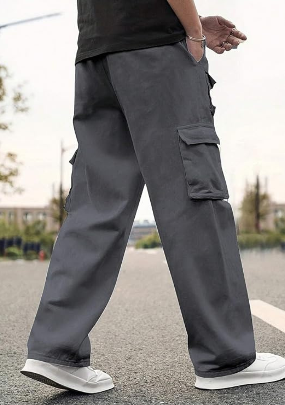 Men Cargo Pants Cotton