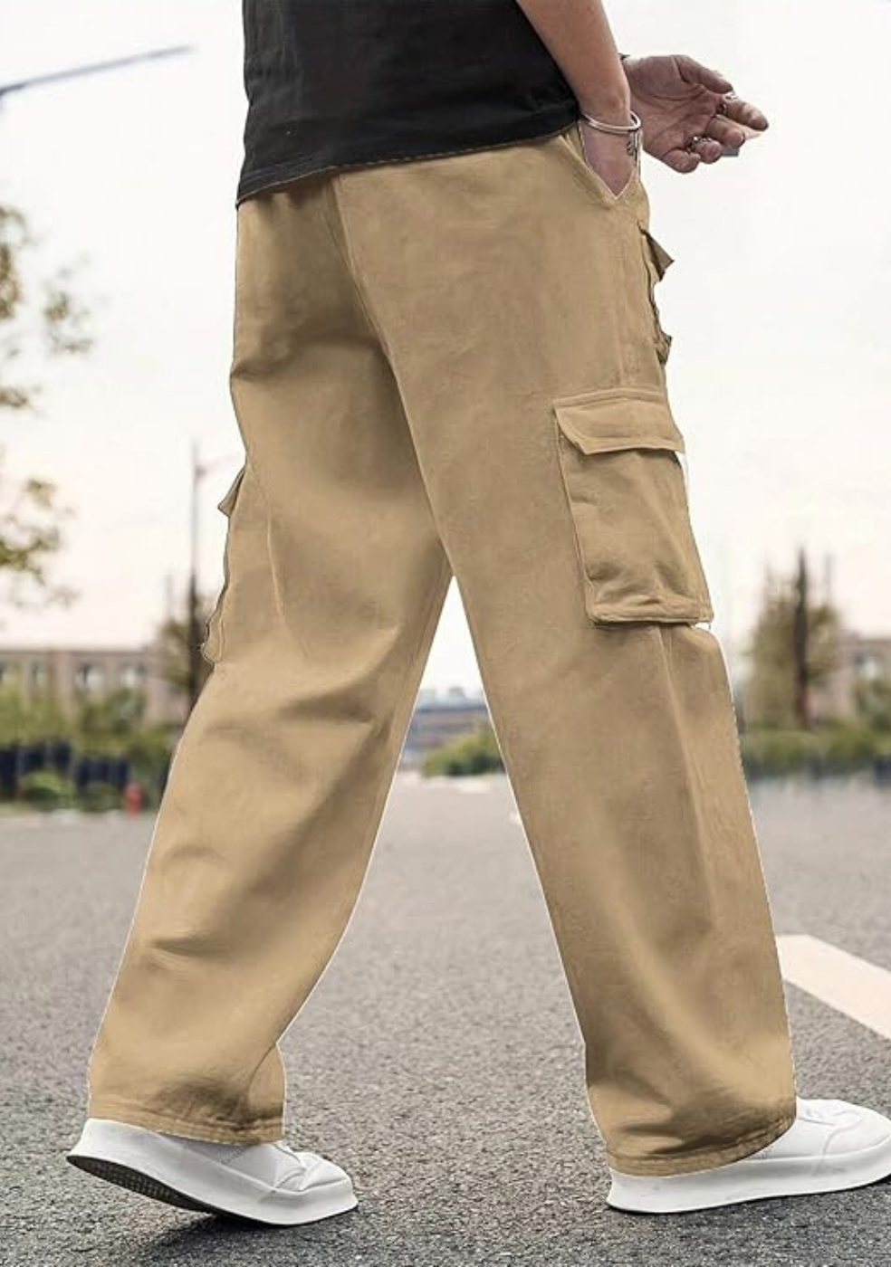 Men Cargo Pants Cotton