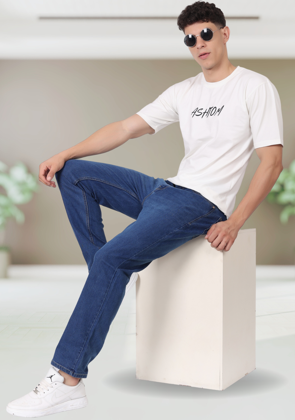 Regular Fit Denim Jeans For Men