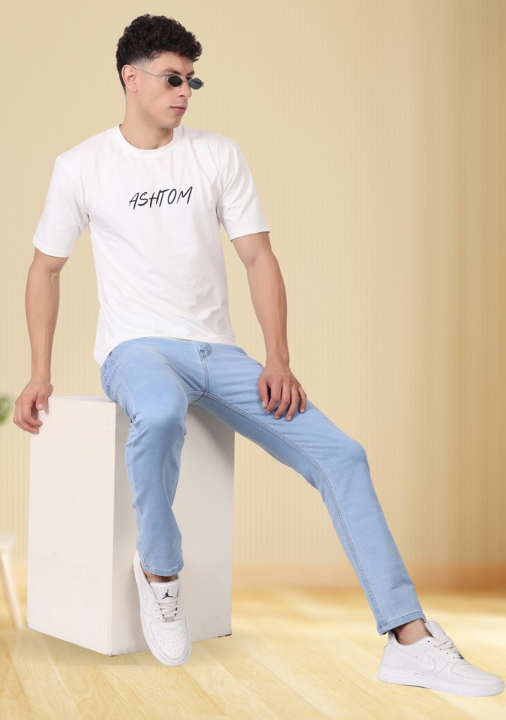 Regular Fit Denim Jeans For Men