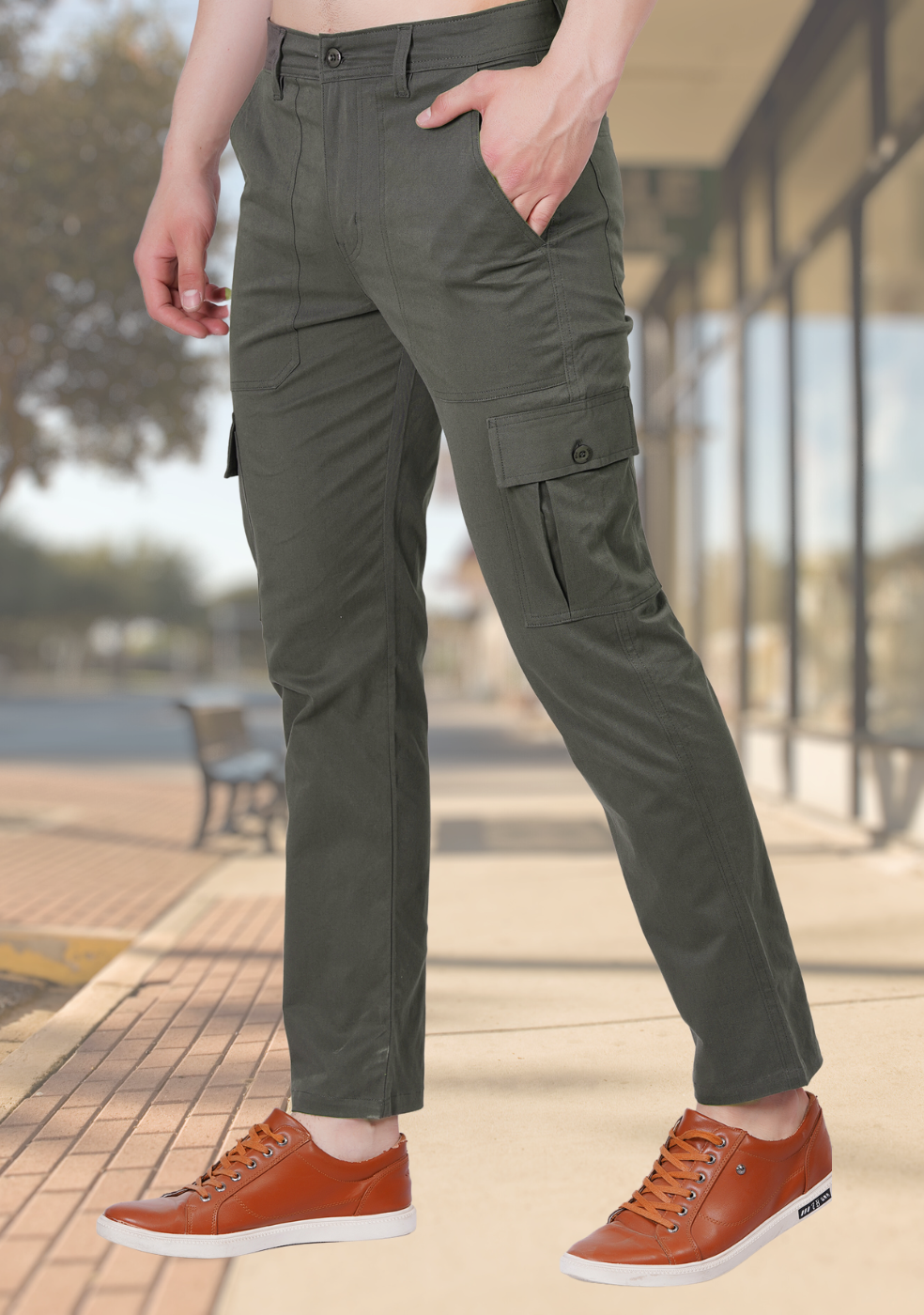 Cargo Pants For Men With Cross Pocket